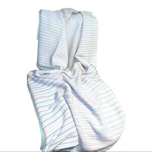 Tweed Baby Blanket Soft Color Blue Pink White Rectangular Bed Cover 60" x 37"